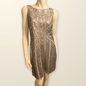 Vince Camuto silver sequin dress